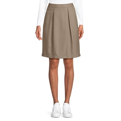 Lands' End School Uniform Women's Solid Pleated Skort Top of Knee