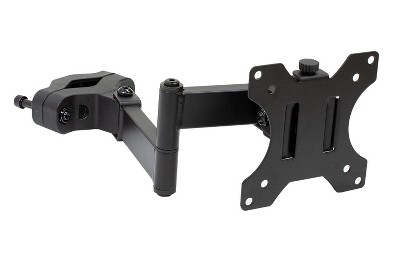 Mount-It! Universal VESA Pole Mount with Articulating Arm | Full Motion TV Pole Mount Bracket | VESA 75 100 | Fits TVs or Monitors Up to 32 Inches