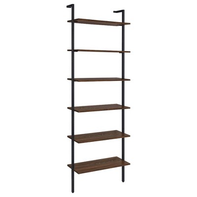 Coaster,Owens 96-inch 6-shelf Wall Bookshelf Walnut