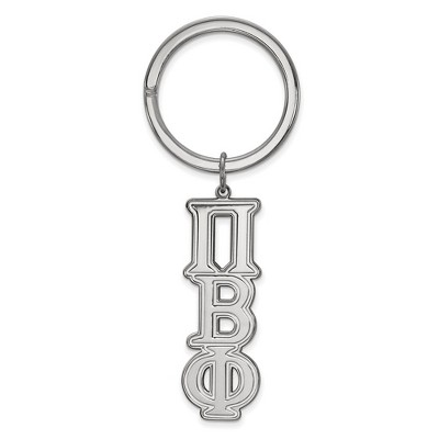 Black Bow Jewelry Sterling Silver Pi Beta Phi Greek Life Key Chain