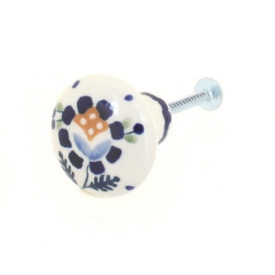 Blue Rose Polish Pottery U001 Manufaktura Drawer Pull