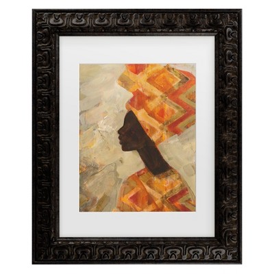 Trademark Fine Art - Albena Hristova African Beauty Ii Matted Framed Art