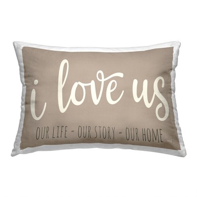 Stupell Industries I Love Us Phrase, 14 x 20