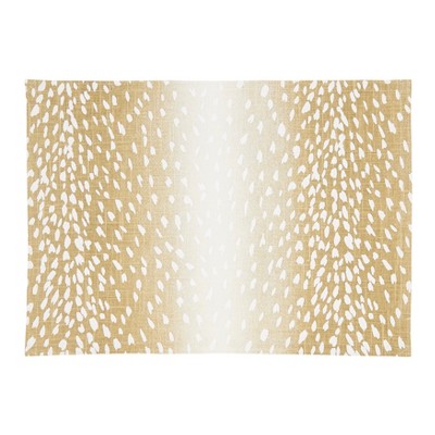 Saro Lifestyle Earthy Antelope Print Placemat (Set of 4), Beige, 14"x20"