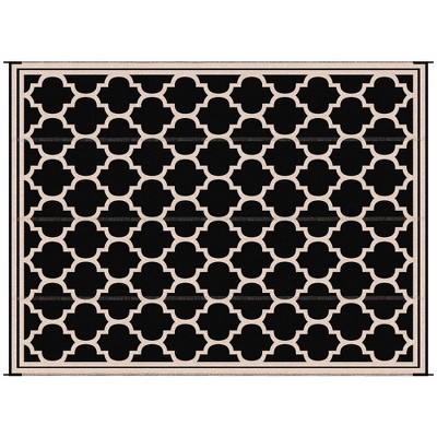 Outsunny Reversible Outdoor RV Rug, 9' x 12' Patio Floor Mat, Plastic Straw Rug for Backyard, Deck, Picnic, Beach, Camping