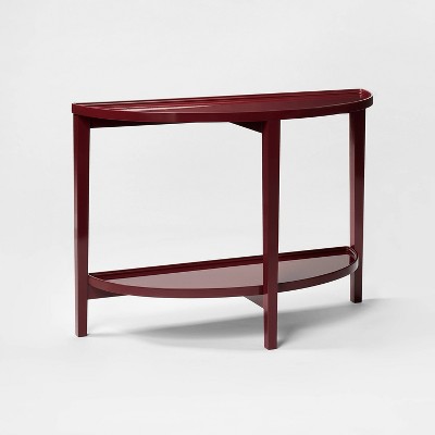 Console Table Lacquer Finish Dark Red - Threshold™ designed with Studio McGee