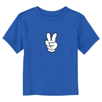 Toddler's Mickey & Friends Peace Mouse Hand T-Shirt