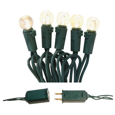 LumaBase Electric String Lights with Plastic Globes