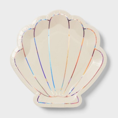 Mermaid Seashell Snack Plate 20ct - Spritz™