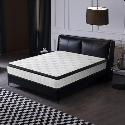 Ridstar 12-inch Memory Foam Hybrid Mattress-White