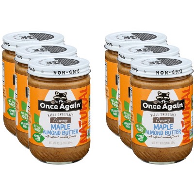 Once Again Nut Creamy Butter Almond Maple - Case of 6 - 16 oz