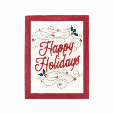 Gallerie II 6" x 8" Christmas "Happy Holidays" Swirl Decorative Shadow Box