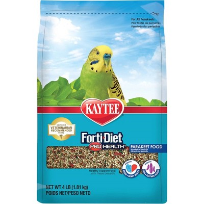 Kaytee Forti-Diet Pro Health Parakeet Pet Bird Food, 4lb
