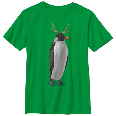Boy's Lost Gods Christmas Penguin Reindeer T-Shirt