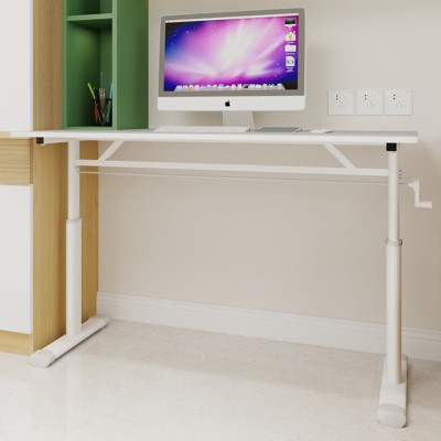 Gulches Adjustable Study Desk for Kids & Adults ¨C Hand-Crank Height Adjustment, Compact, Multi-Purpose for Home/Office