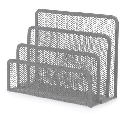 YBM Home 3-Slot Mesh Desk Mail Organizer for Office