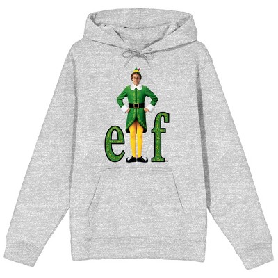 William Buddy Hobbs Elf Movie Men's Athletic Heather Hoodie