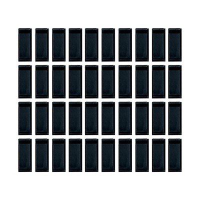 Wrap-It 40pk Cable Guides Medium Black