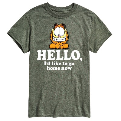 Men's - Garfield - Hello Go Home Now Short Sleeve Graphic T-Shirt