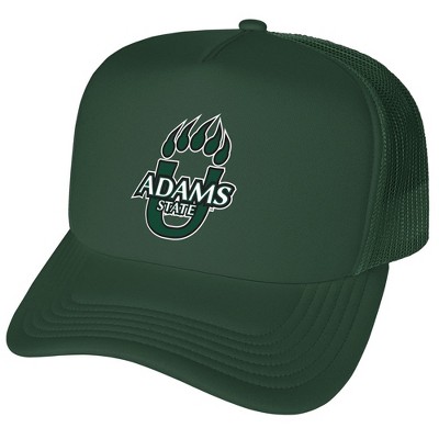 Official Adams State University Primary Logo Foam Snapback Trucker Hat for Men and Women Hunter Green One Size