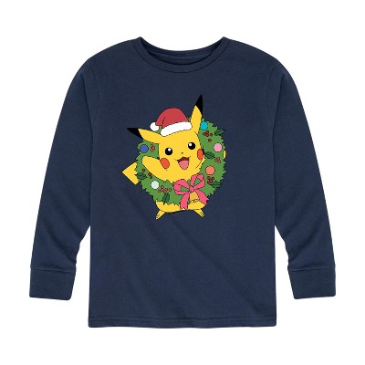 Boys' - Pokémon - Holiday Designs Long Sleeve Graphic T-Shirt