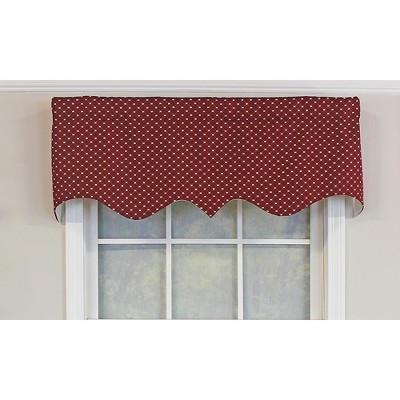 RLF Home Passat Regal High-Quality 3in Rod Pocket Window Valance, 50" x 17"