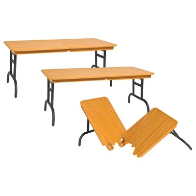 Set of 3 Brown Breakable Tables for WWE & AEW Wrestling Action Figures