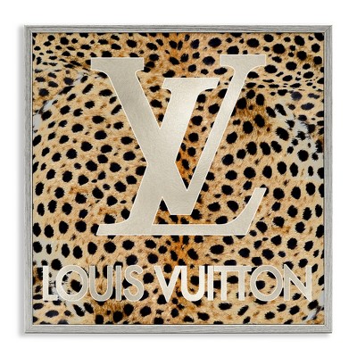 Stupell Industries Glam Brand Cheetah Spots Black Framed Giclee Art