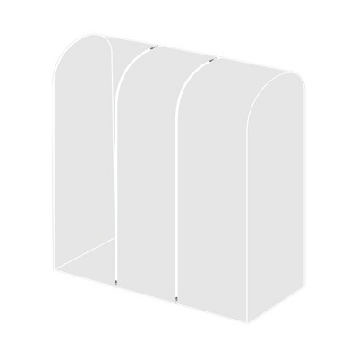 Unique Bargains Garment Bags PEVA Clothes Cover Bags with Zipper