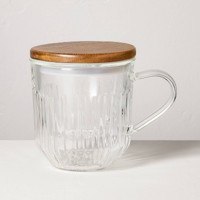 15oz Glass Tea Infuser Mug Clear - Hearth & Hand™ with Magnolia
