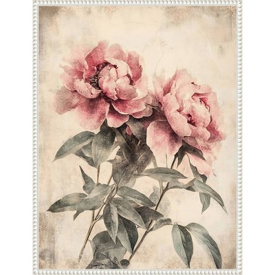 Amanti Art Soft Floral I by Tradelink Inhouse Artist Framed Canvas Wall Art