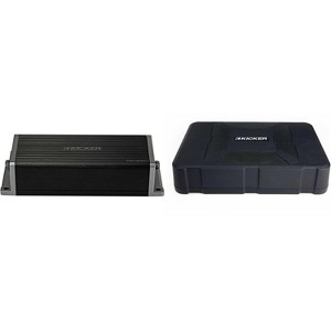Kicker 47KEY2004 4-Channel DSP Smart Amplifier, 4x50W w/ Kicker Hideaway Powered Enclosure HS8 Bundle - 1 of 4