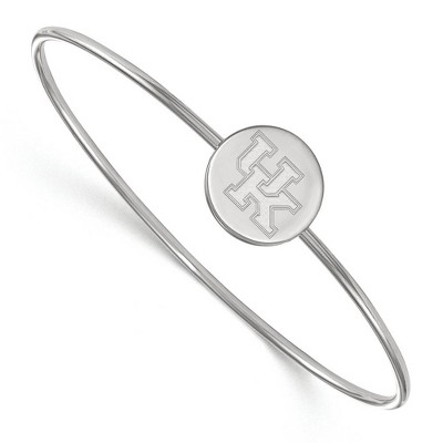 Black Bow Jewelry Sterling Silver Kentucky Wildcats NCAA Bangle Bracelet 7 Inch