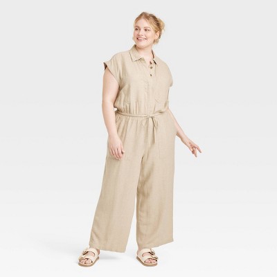 Women's Linen Jumpsuit - Universal Thread™