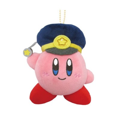 Kirby Sanei Plush Keychain Kirby Pupupu Train EXTRA