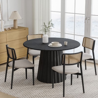 PexFix 46" Round Solid Wood Dining Table Kitchen Tables