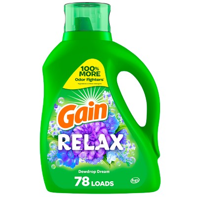 Gain Dewdrop Dream Relax HE Compatible Liquid Laundry Detergent Soap