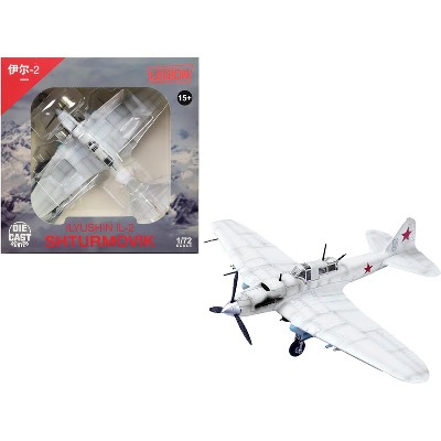 Ilyushin IL-2 Shturmovik Aircraft White "Battle of Stalingrad" (1942) Soviet Air Force 1/72 Diecast Model Airplane by Legion