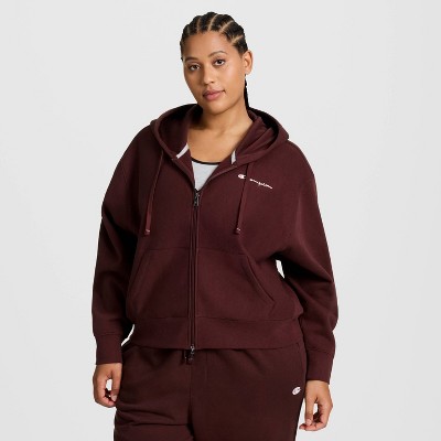 Champion Women's Cropped Fleece Zip-Up Sweatshirt