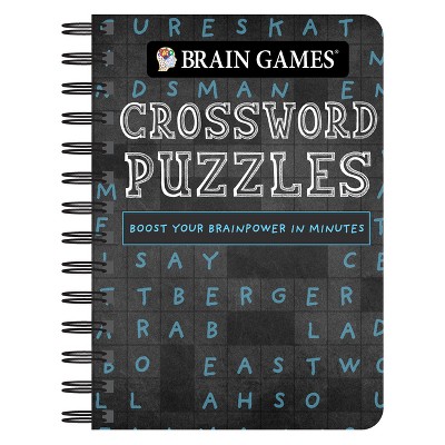 Brain Games - To Go - Crossword Puzzles (Chalkboard) - by  Publications International Ltd & Brain Games (Spiral Bound)