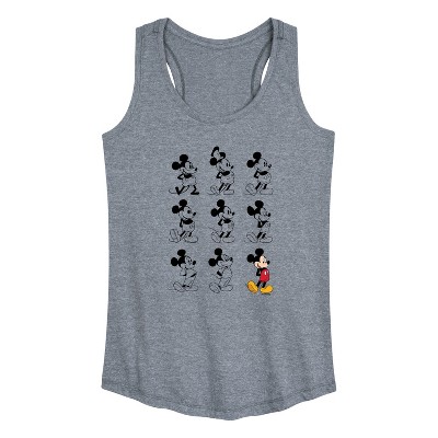 Women's - Disney - Mickey Mouse Evolution Graphic Racerback Tank
