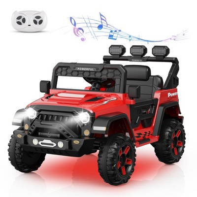 Kids Ride on Car, 12V Battery Powered Electric Car for Kids, Electric Vehicle with Remote Control, 3 Adjustable Speeds
