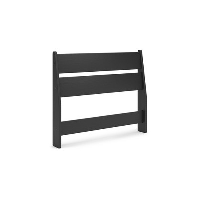 Signature Design by Ashley Socalle Twin Panel Headboard in Matte Black Finish