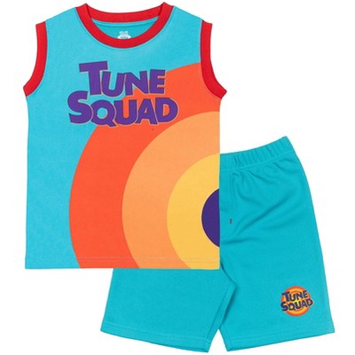SPACE JAM Athletic Tank Top Mesh Shorts Outfit Set Toddler