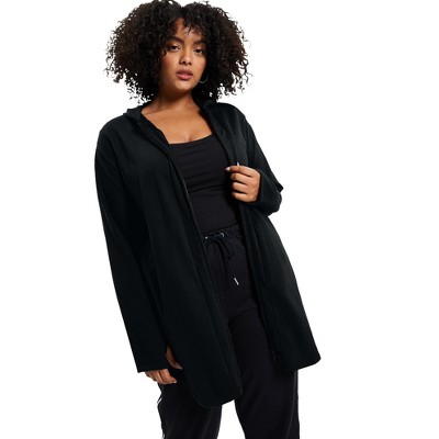 June + Vie by Roaman's Zip-Up French Terry Hoodie