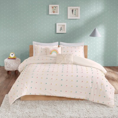 4Pcs Duvet Set, Kids Cozy Bedding Set, Cotton Bed Comforter