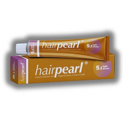 Hairpearl Eyelash and Eyebrow Tint (Light Brown 5.1) Hair Pearl Perfectly Defined eye brows and long-lasting dramatic results