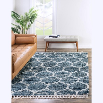 Unique Loom    Hygge Shag Trellis Area Rug