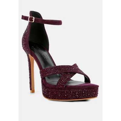 Regalia Rhinestone Embellished Stiletto Sandals