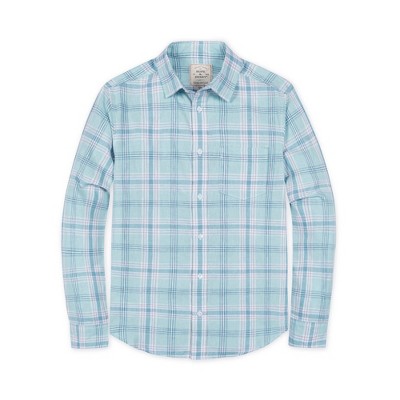 Hope & Henry Mens' Linen Long Sleeve Button Down Shirt